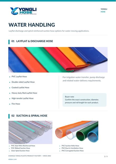 PVC Hose Product Catalog (PDF) — 2 / 5